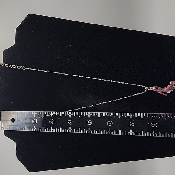 Elegant‎ Purple Shoe Pendant Necklace Betsey Johnson - Picture 6 of 6